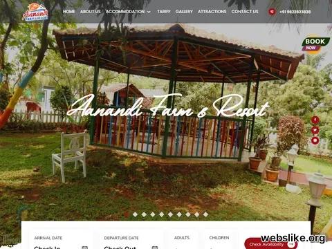 aanandifarmandresort.com