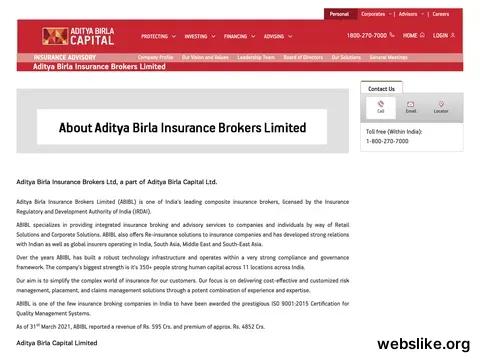 adityabirlainsurancebrokers.com