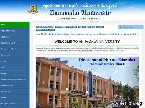 annamalaiuniversity.ac.in