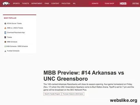 arkansasrazorbacks.com