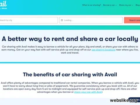 availcarsharing.com