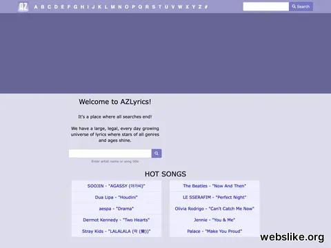 azlyrics.com