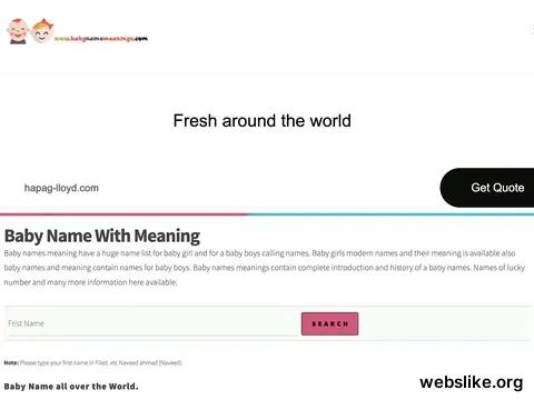 babynamemeaningz.com