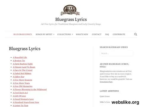 bluegrasslyrics.com