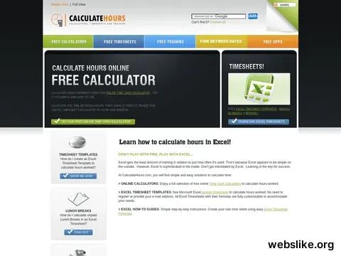 calculatehours.com