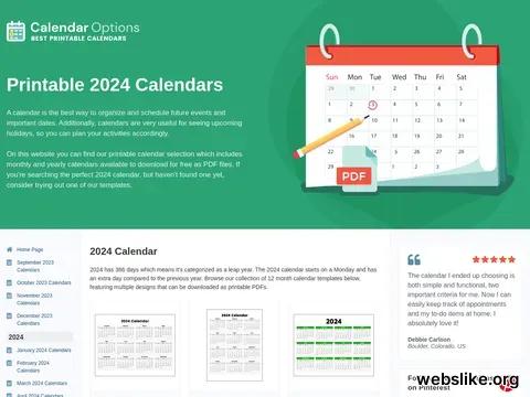 calendaroptions.com