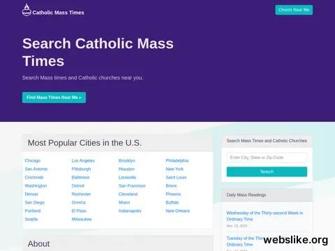 catholicmasstime.org