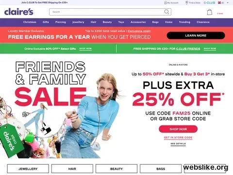 claires.com