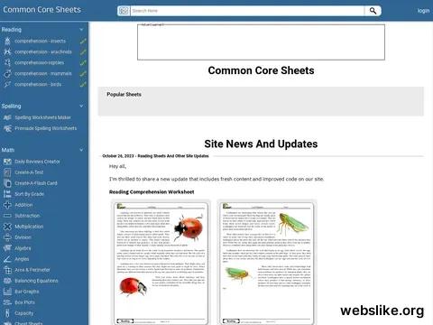 commoncoresheets.com