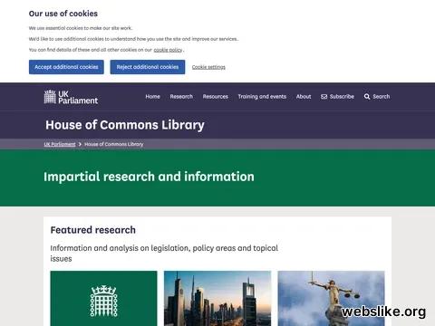 commonslibrary.parliament.uk