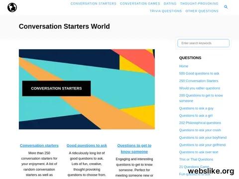 conversationstartersworld.com