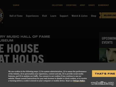 countrymusichalloffame.org