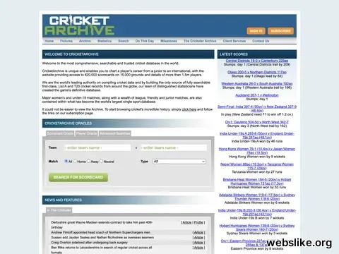 cricketarchive.com