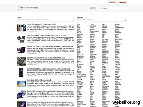 devicespecifications.com