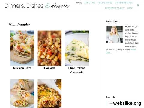 dinnersdishesanddesserts.com