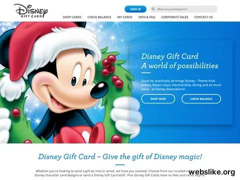 disneygiftcard.com