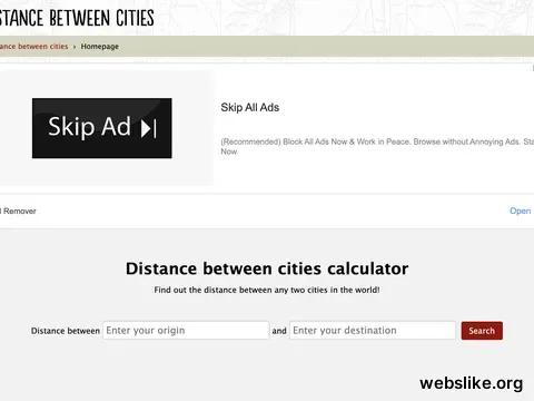 distance-cities.com