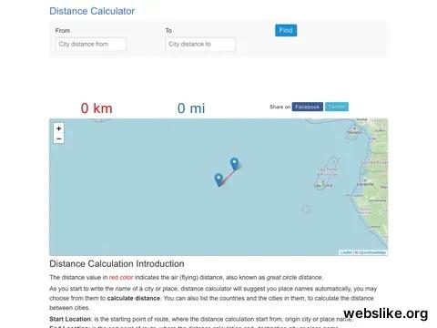 distancecalculator.net