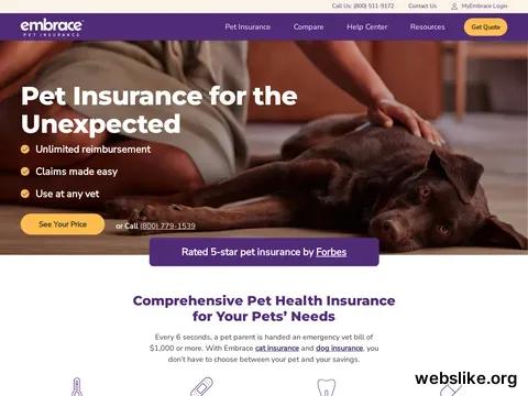 embracepetinsurance.com