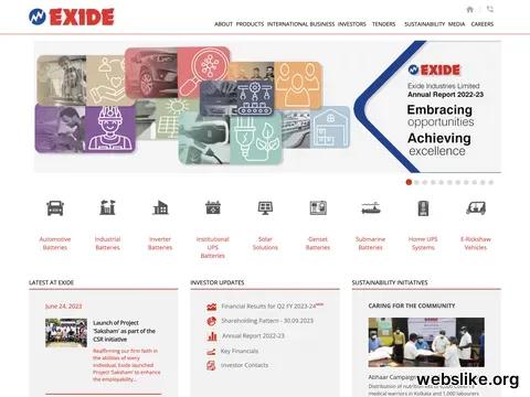 exideindustries.com