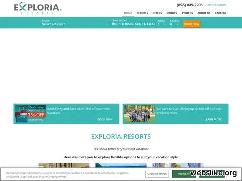 exploriaresorts.com