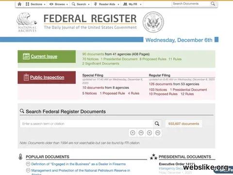 federalregister.gov