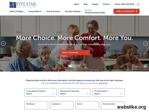 fivestarseniorliving.com