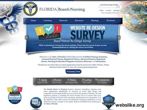 floridasnursing.gov