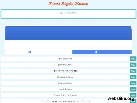 fontstylename.com