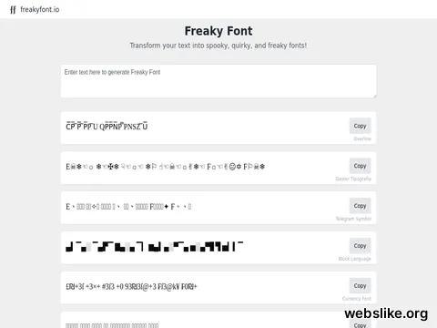 freakyfont.io