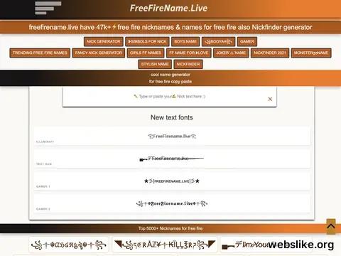 freefirename.live