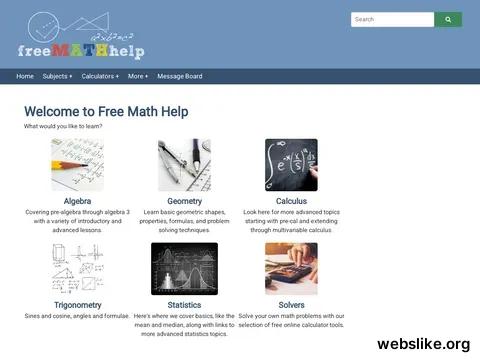 freemathhelp.com