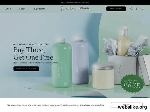 functionofbeauty.com