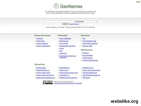 geonames.org