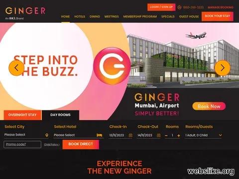 gingerhotels.com