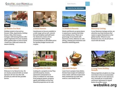 goaholidayhomes.com