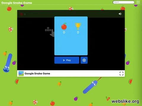 googlesnakegame.com