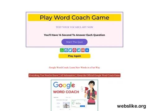 googlewordscoach.com