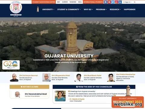 gujaratuniversity.ac.in