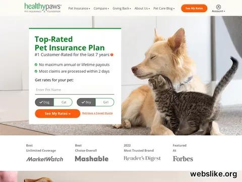 healthypawspetinsurance.com