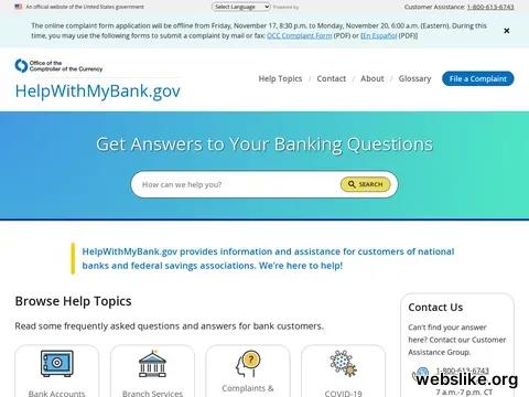 helpwithmybank.gov