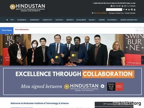 hindustanuniv.ac.in