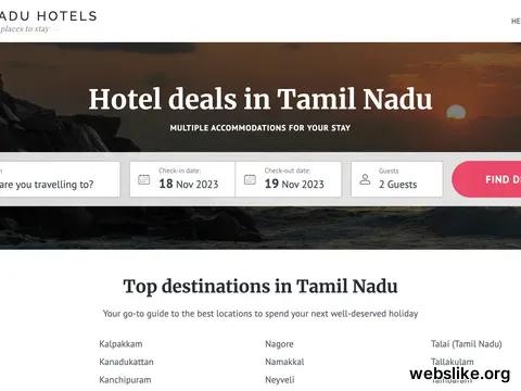 hotelsintamilnadu.com