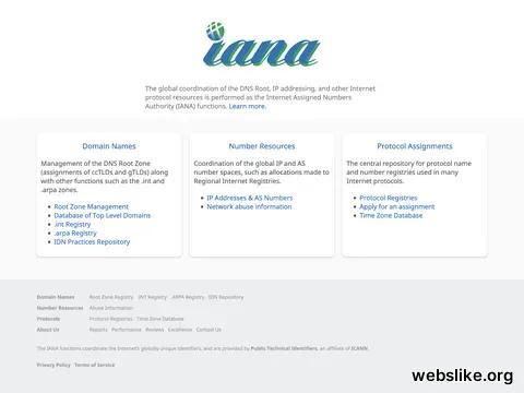 iana.org