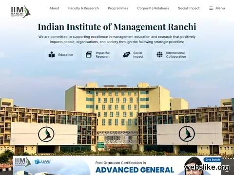 iimranchi.ac.in