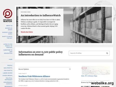 influencewatch.org