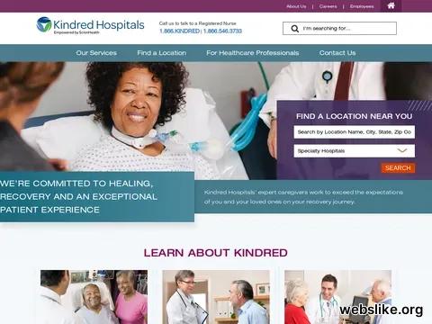 kindredhospitals.com