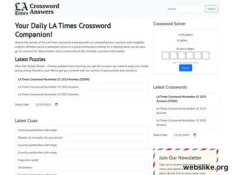 latimescrosswordanswers.com