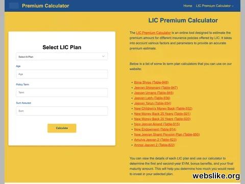 licpremiumcalculator.pro