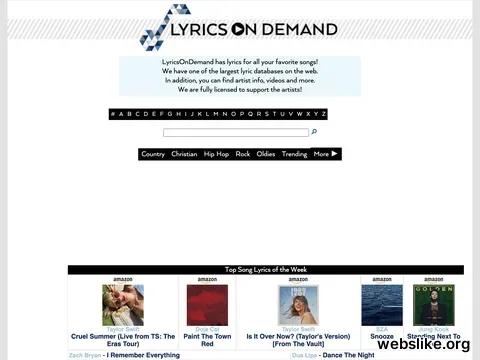 lyricsondemand.com